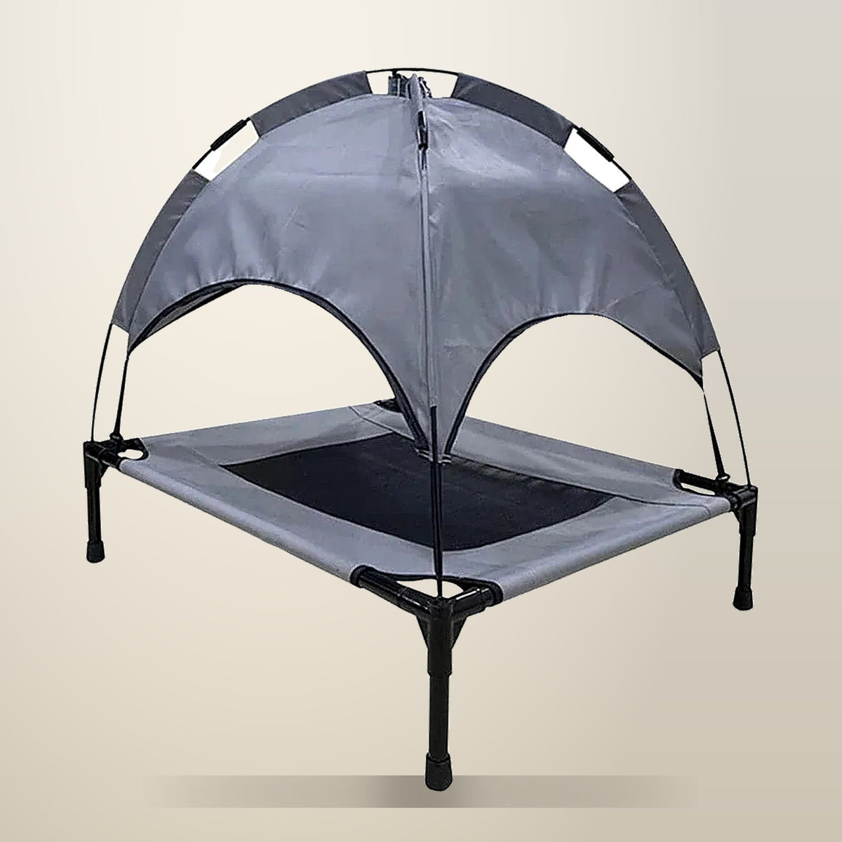 Aimall Foldable Camping Shelter, Portable Pet Travel Tent, on a plain cream background