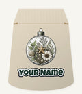 Pressed Flower Glass Bauble Personalised Santa Sack