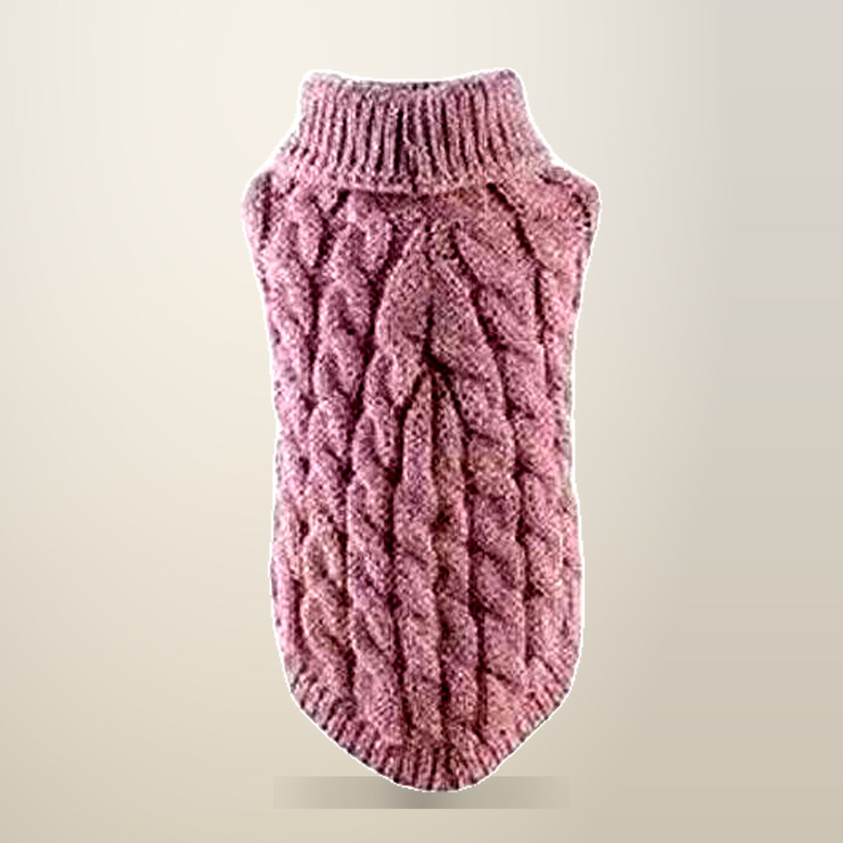 Aimall Knitted Dog Jumper, Winter Warm, XL, on a plain cream background