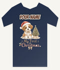 Puppy First Christmas Personalised Kids and Baby Christmas Tee