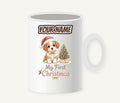 Puppy First Christmas Personalised Christmas Mug