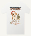 Puppy First Christmas Personalised Christmas T-Shirt and Hoodie