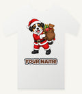 Puppy In Santa Suit Personalised Christmas T-Shirt and Hoodie