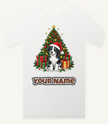 Puppy Under The Christmas Tree Personalised Christmas T-Shirt and Hoodie