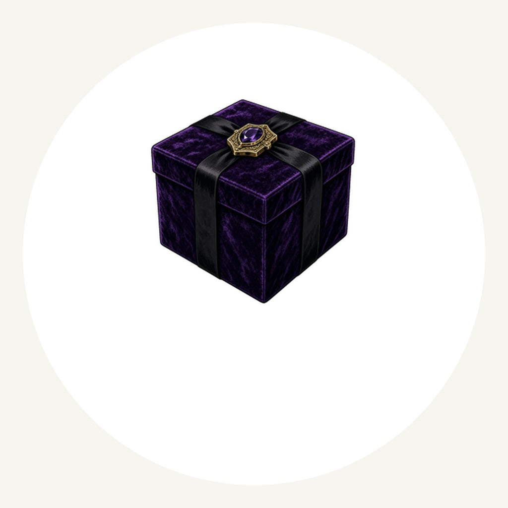 Purple Velvet Gift Box Personalised Pewter Christmas Ornament