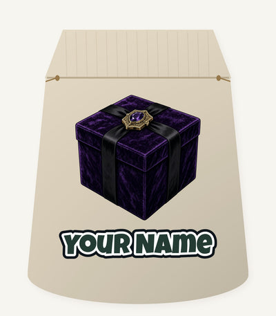 Purple Velvet Gift Box Personalised Santa Sack