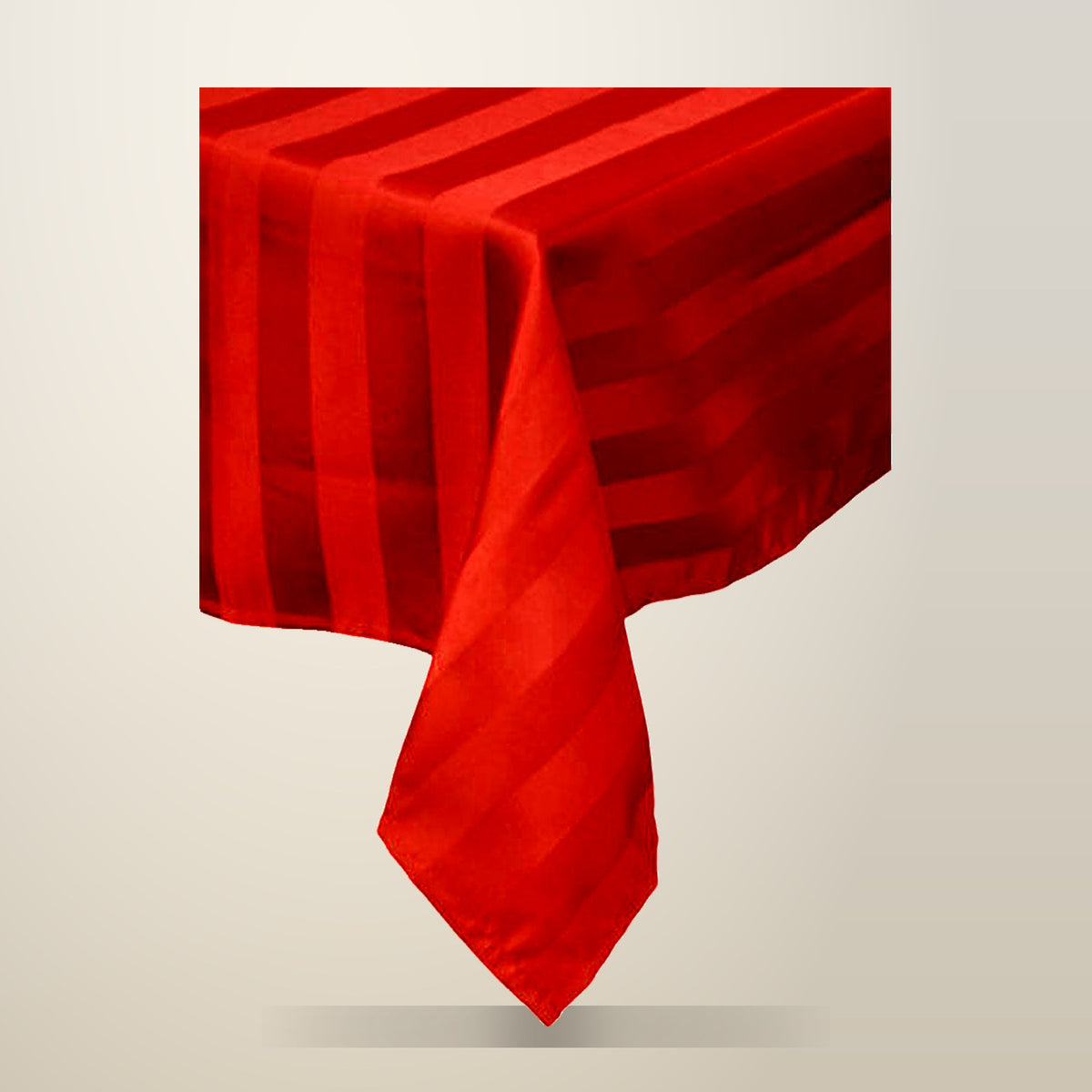 IDC Homewares Urban Red Tablecloth, 150 x 320 cm, on a plain cream background