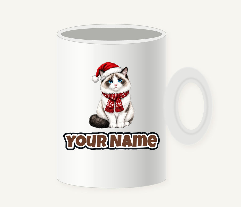 Ragdoll Christmas Personalised Christmas Mug