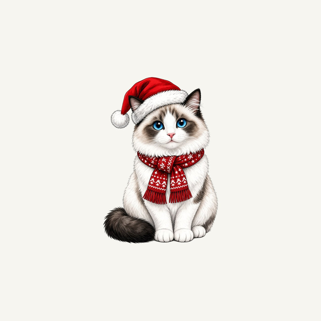 Ragdoll Christmas Personalised Christmas Mug