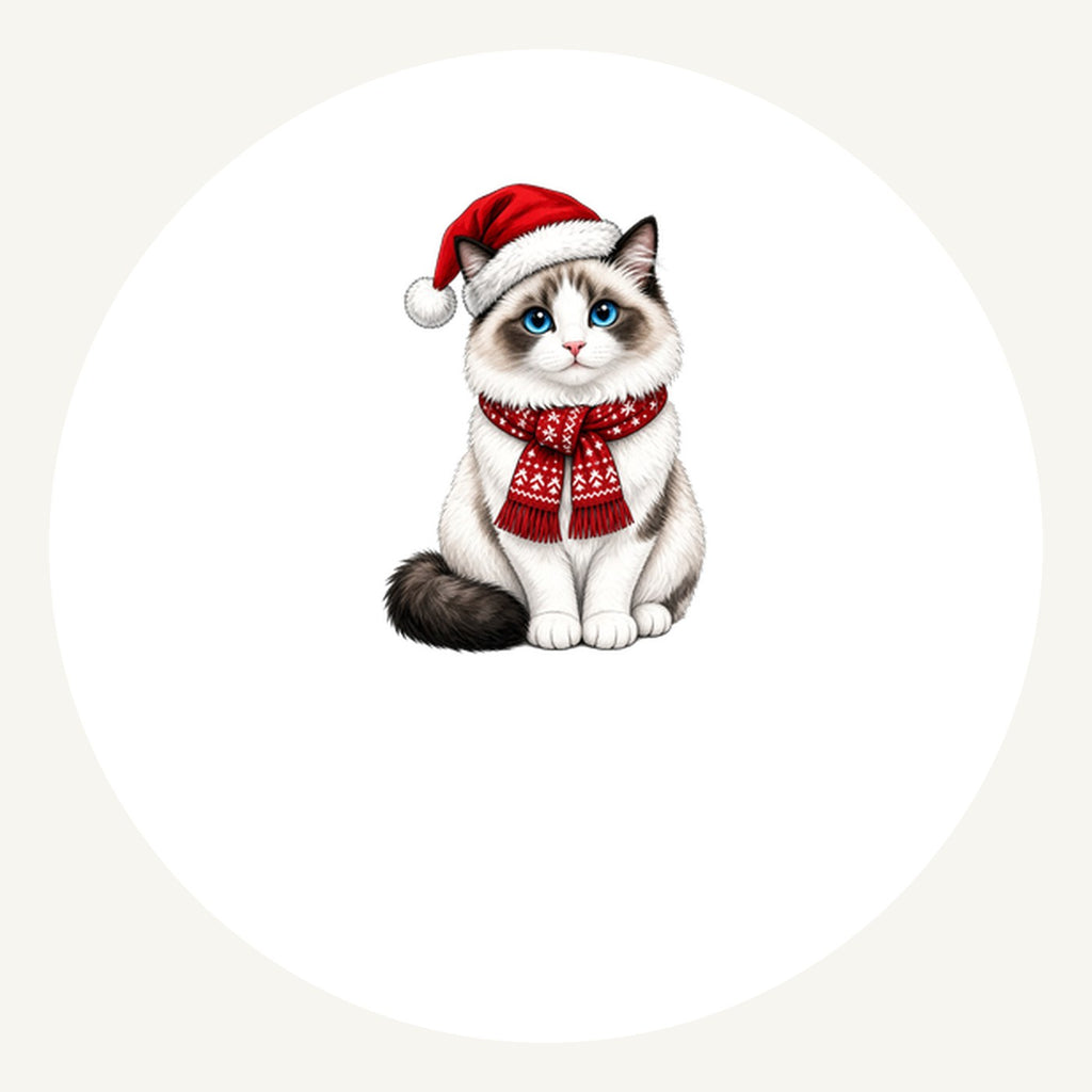 Ragdoll Personalised Pewter Christmas Ornament