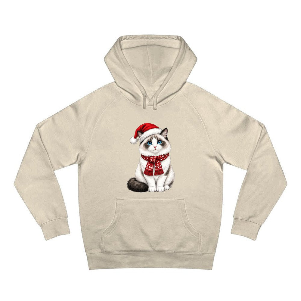 Ragdoll personalised Christmas hoodie in sand