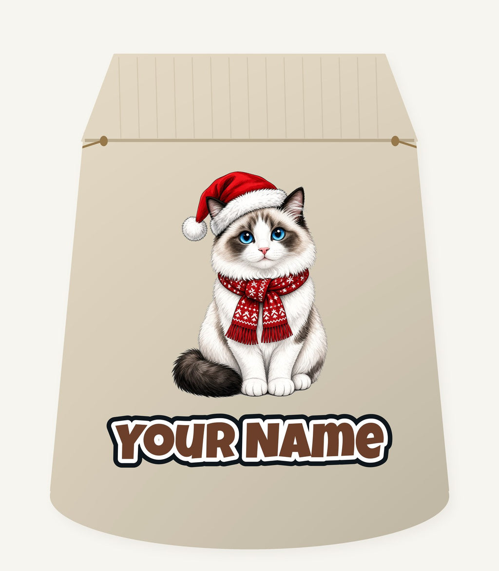 Ragdoll Christmas Personalised Santa Sack