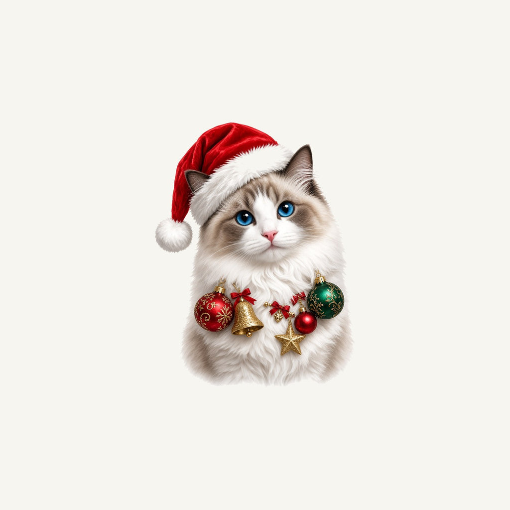 Ragdoll with Baubles Personalised Christmas Mug