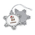 Ragdoll with Baubles Personalised Pewter Christmas Ornament