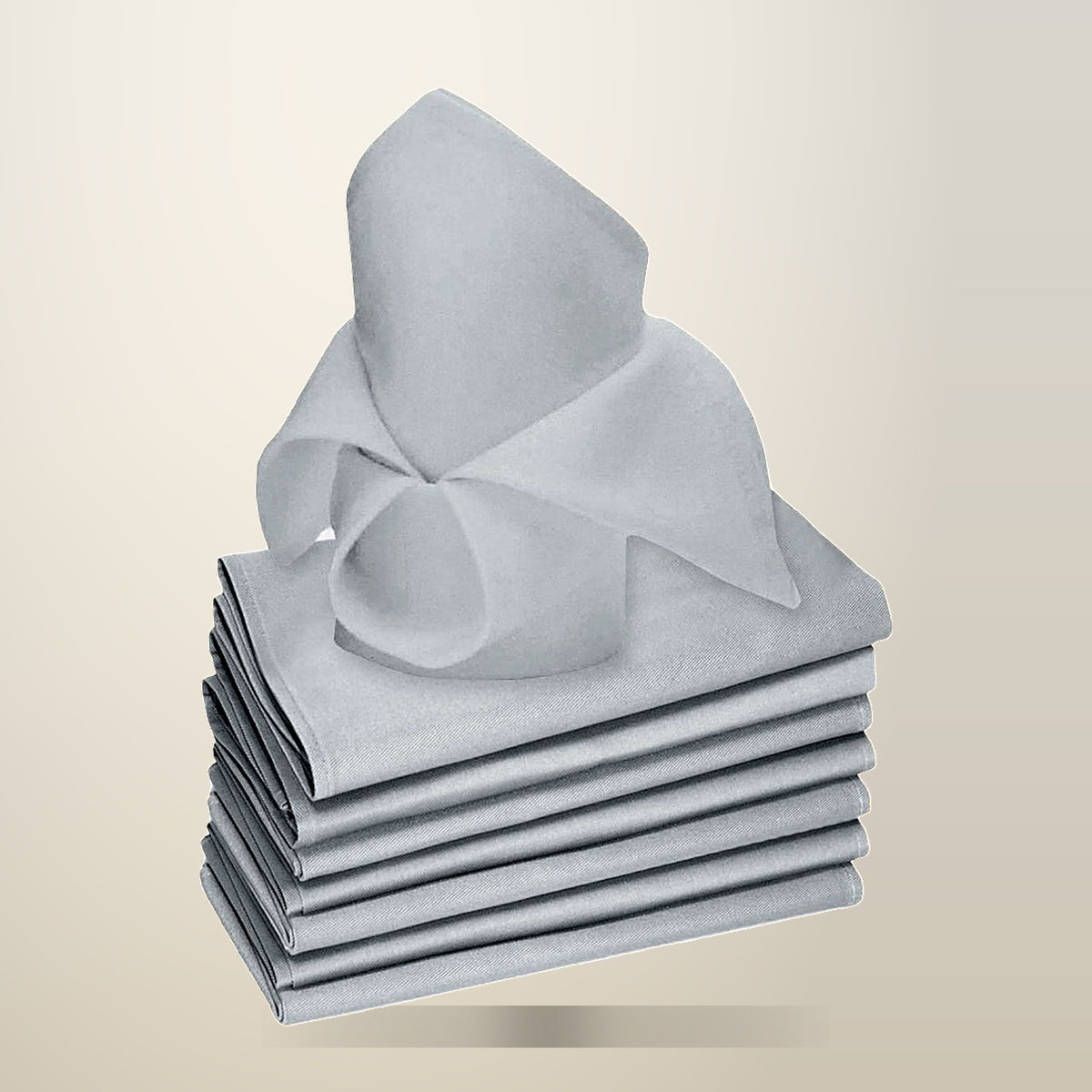 Rans Lollipop Cotton Napkins, Set of 8, 45 x 45 cm, on a plain cream background