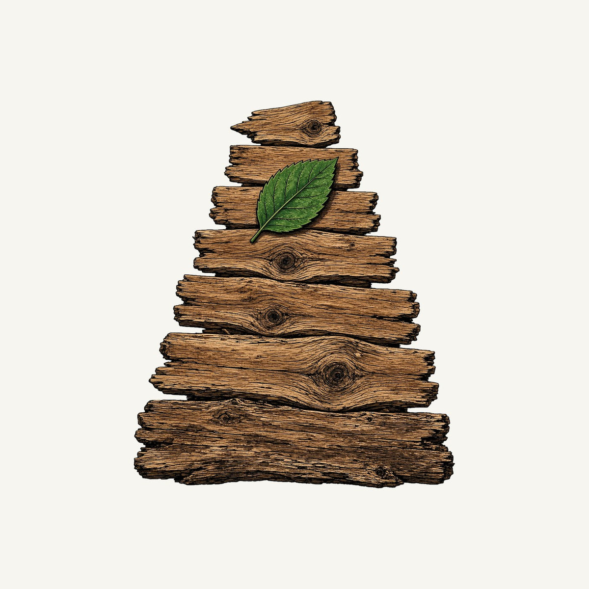 Reclaimed Timber Christmas Tree Personalised Kids Tee and Baby Bodysuit