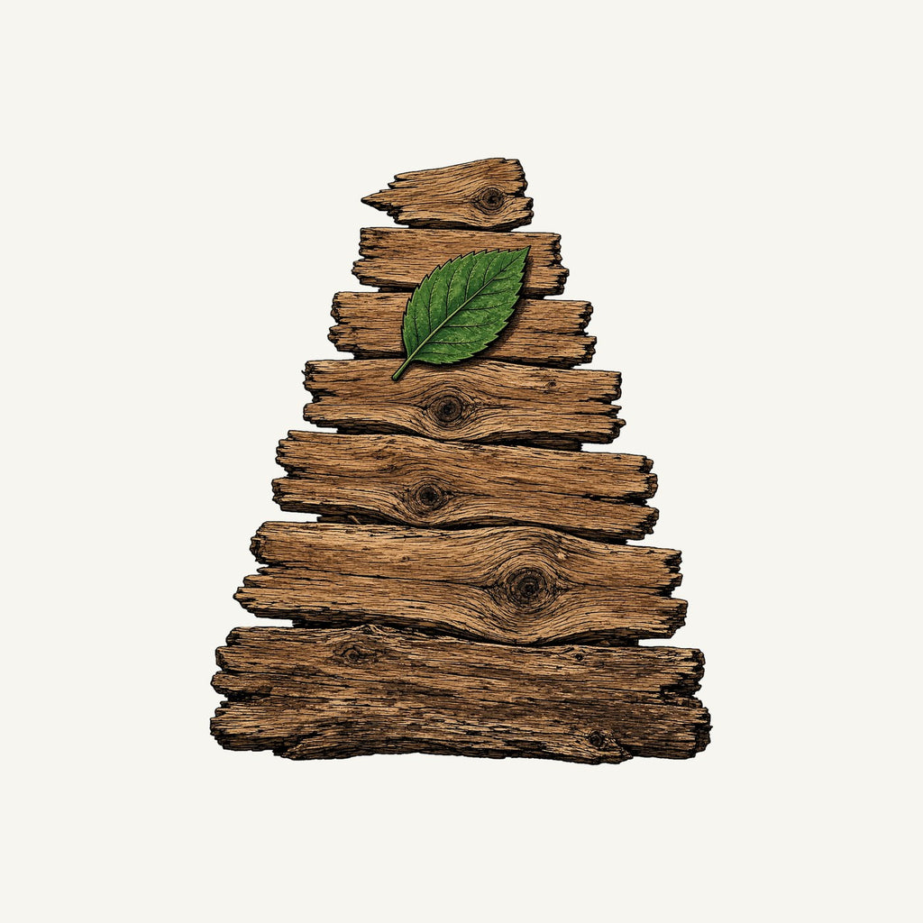 Reclaimed Timber Christmas Tree Personalised Santa Sack