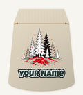 Red And Black Pine Forest Personalised Santa Sack