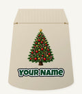 Red and Green Christmas Tree with Candy Canes Personalised Santa Sack