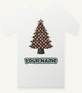 Red Check Christmas Tree Personalised Christmas T-Shirt and Hoodie