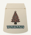 Red Check Christmas Tree Personalised Santa Sack
