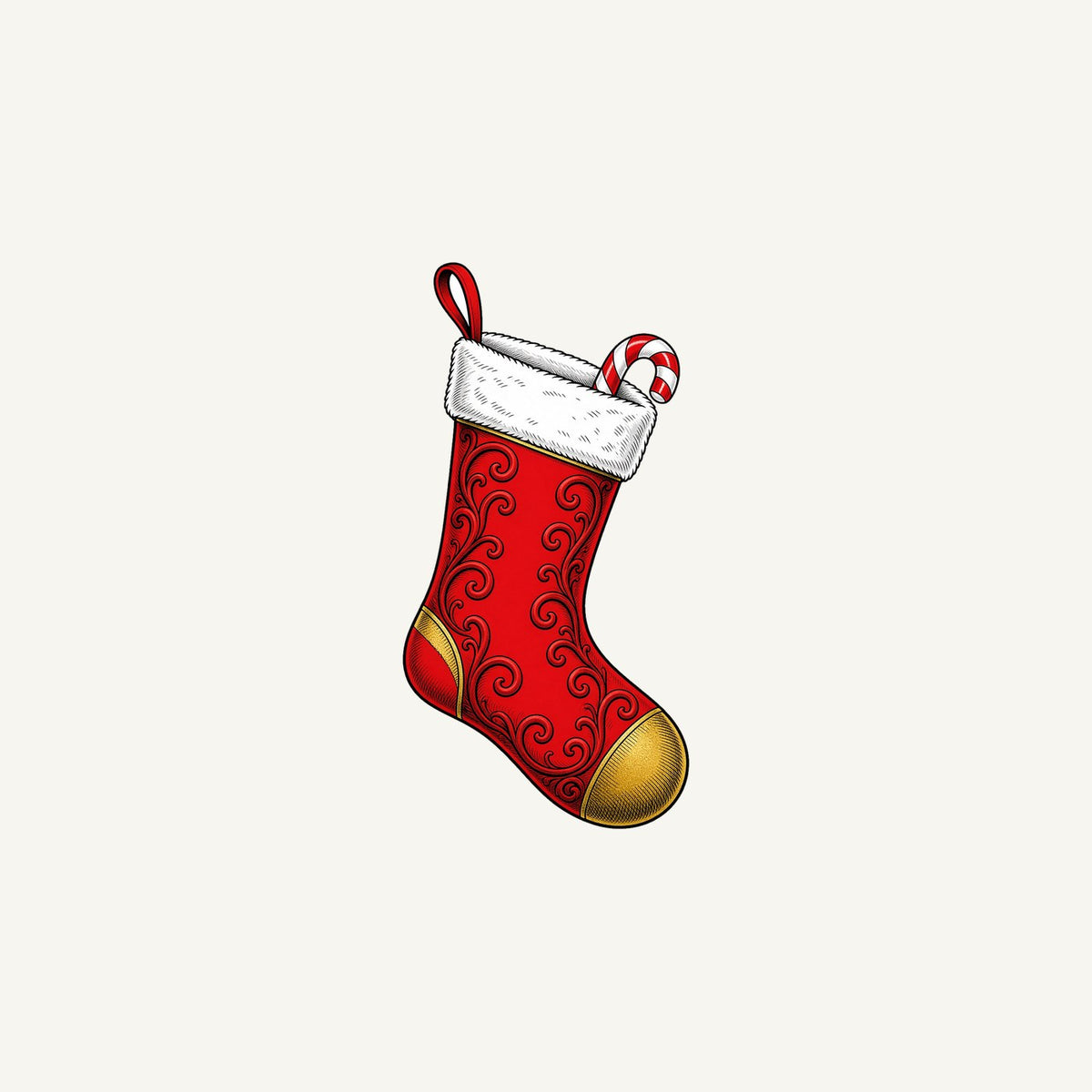 Red Christmas Stocking Personalised Christmas Mug