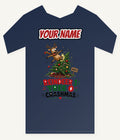 Reindeer 1, Tree 0 Personalised Kids and Baby Christmas Tee