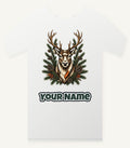 Reindeer Among Pine Branches Personalised Christmas T-Shirt and Hoodie