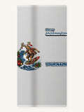 Reindeer on a Longboard Personalised Beach Towel