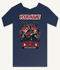 Reindeer Strong Dad Personalised Kids and Baby Christmas Tee