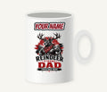 Reindeer Strong Dad Personalised Christmas Mug