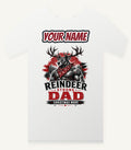 Reindeer Strong Dad Personalised Christmas T-Shirt and Hoodie