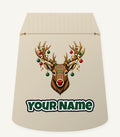 Reindeer with Decorated Antlers Personalised Santa Sack