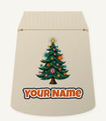 Retro Atomic Christmas Tree Personalised Santa Sack