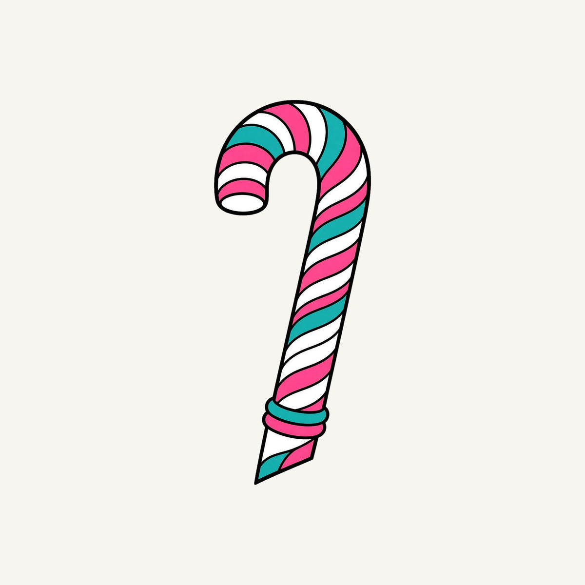 Retro Candy Cane Personalised Kids Tee and Baby Bodysuit