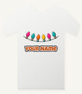Retro Christmas Light Bulbs Personalised Christmas T-Shirt and Hoodie