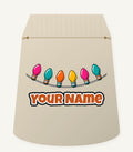 Retro Christmas Light Bulbs Personalised Santa Sack