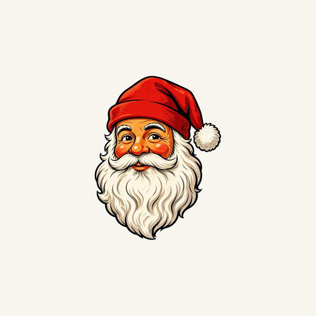 Retro Santa Face Personalised Christmas Mug
