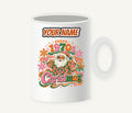 Retro Seventies Groovy Santa Personalised Christmas Mug
