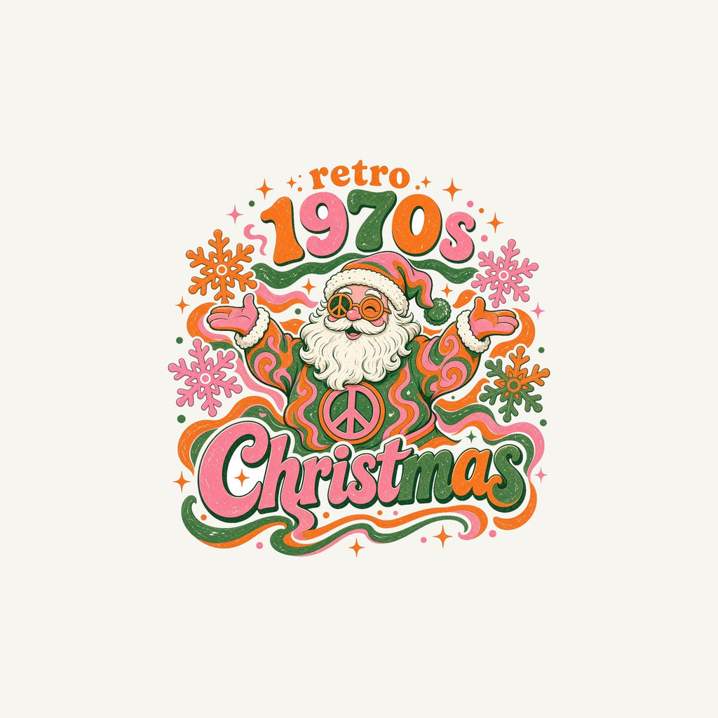Retro Seventies Groovy Santa Personalised Christmas Mug