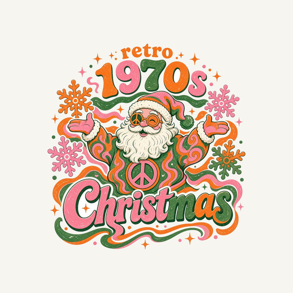 Retro Seventies Groovy Santa Personalised Santa Sack