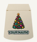 Retro Tinsel Christmas Tree Personalised Santa Sack