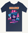 Retro Video Tape Christmas Personalised Kids and Baby Christmas Tee
