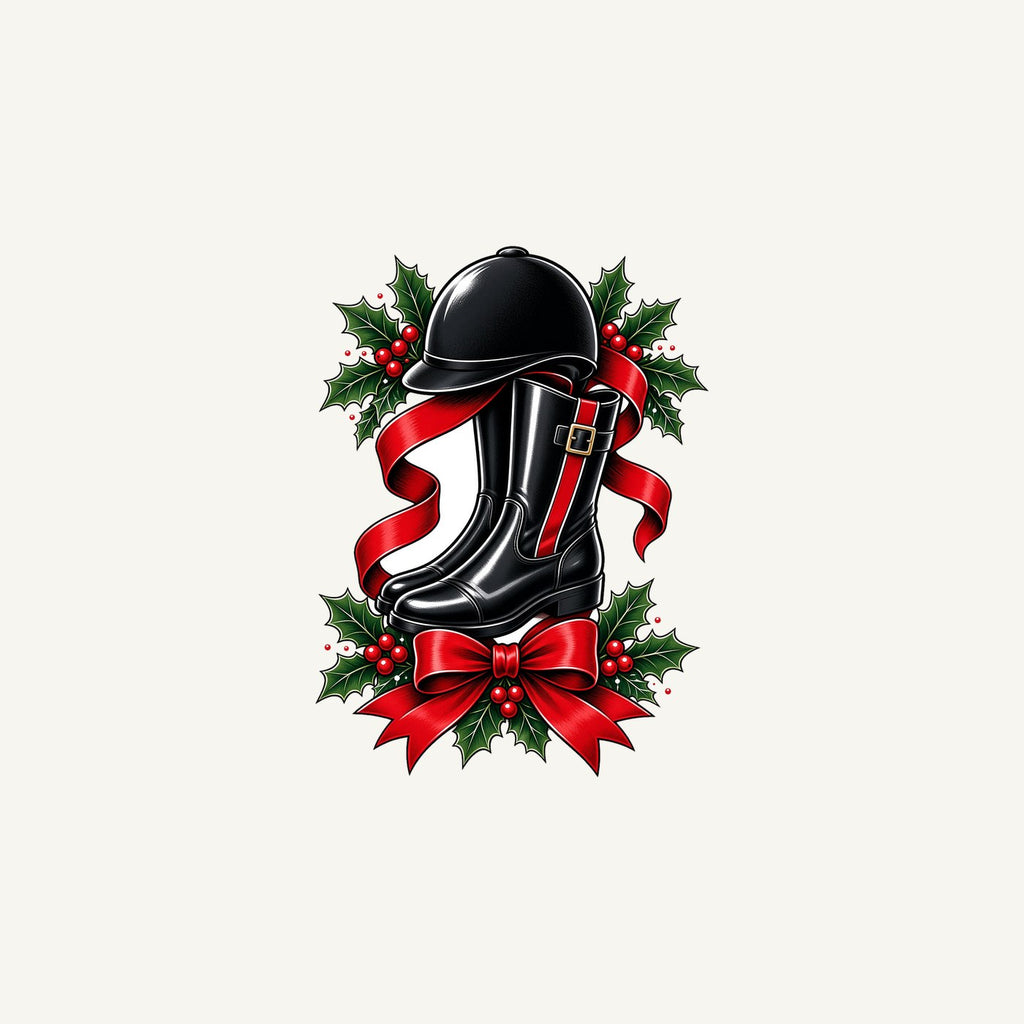 Riding Boots and Helmet Personalised Christmas Mug