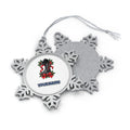 Riding Boots and Helmet Personalised Pewter Christmas Ornament