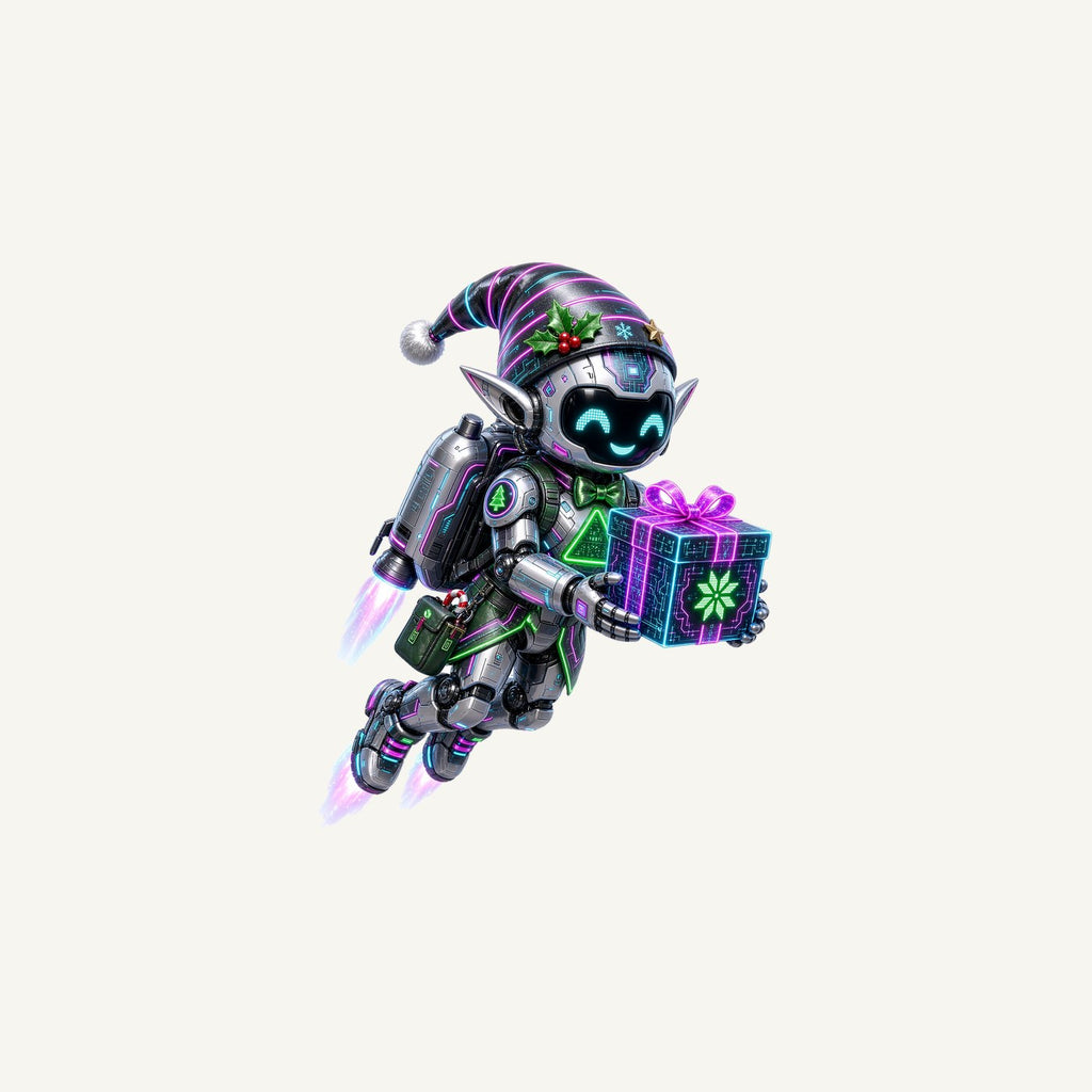 Robot Elf Airborne Personalised Christmas Mug