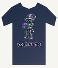 Robot Elf and the Holographic Gift Personalised Kids and Baby Christmas Tee