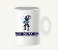 Robot Elf Carols Personalised Christmas Mug