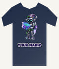 Robot Elf Delivery Run Personalised Kids and Baby Christmas Tee