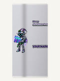 Robot Elf Delivery Run Personalised Beach Towel